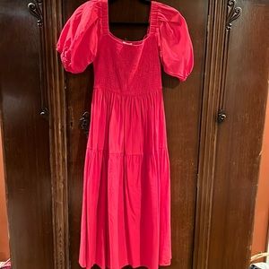 Oddy midi puff sleeve dress